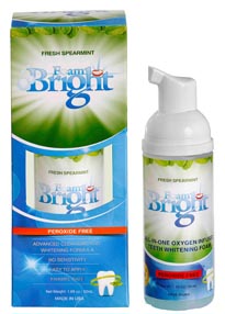 BleachBright FOAM BRIGHT TEETH WHITENING - Can - BB